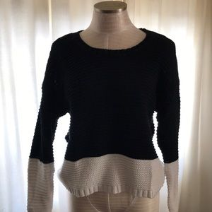 Black and white sweater